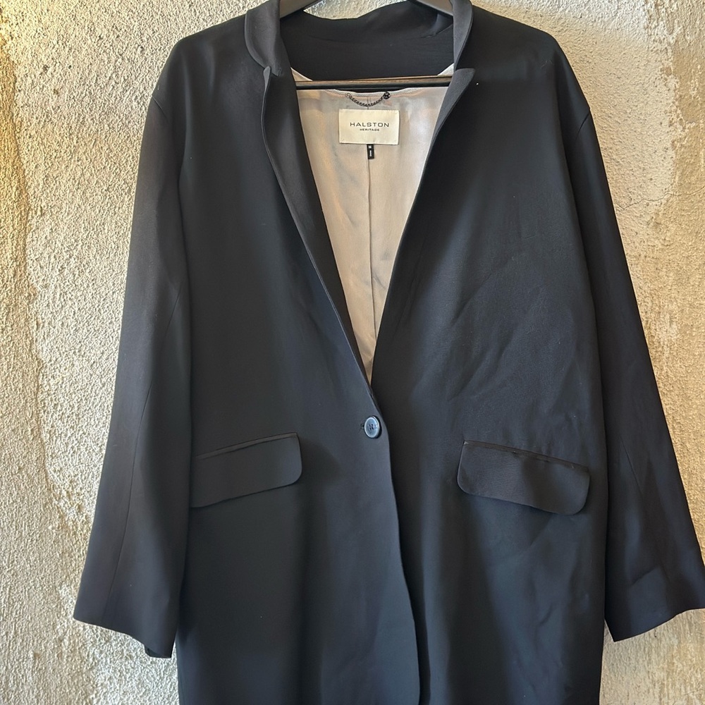 Halston Heritage Black and Cream Jacket